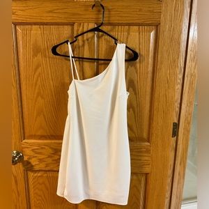 Lulus white asymmetrical dress